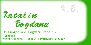 katalin bogdanu business card